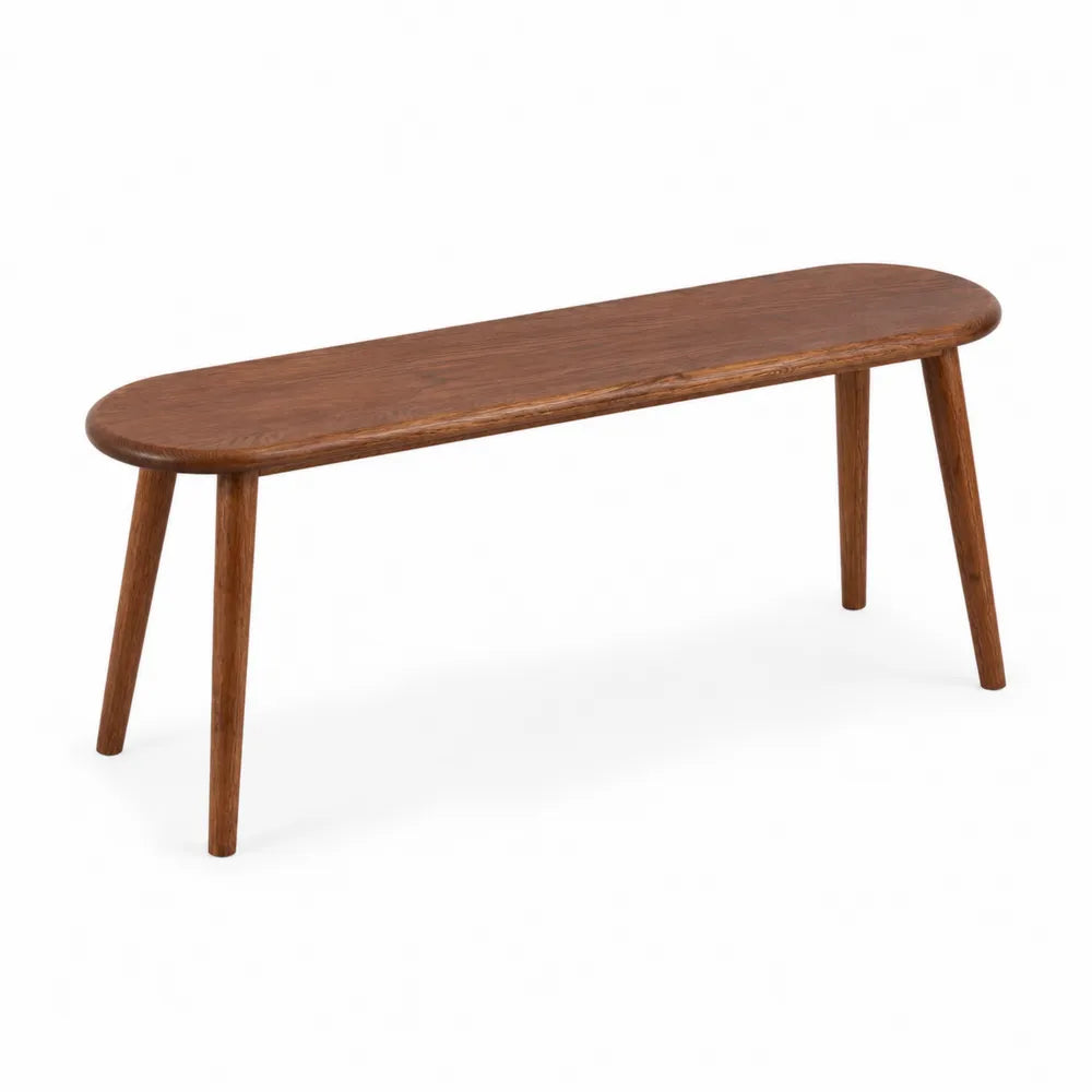 Panca in legno massello di quercia 120x30x45 cm