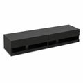 Mobile TV nero in legno MDF 200x40x35 cm